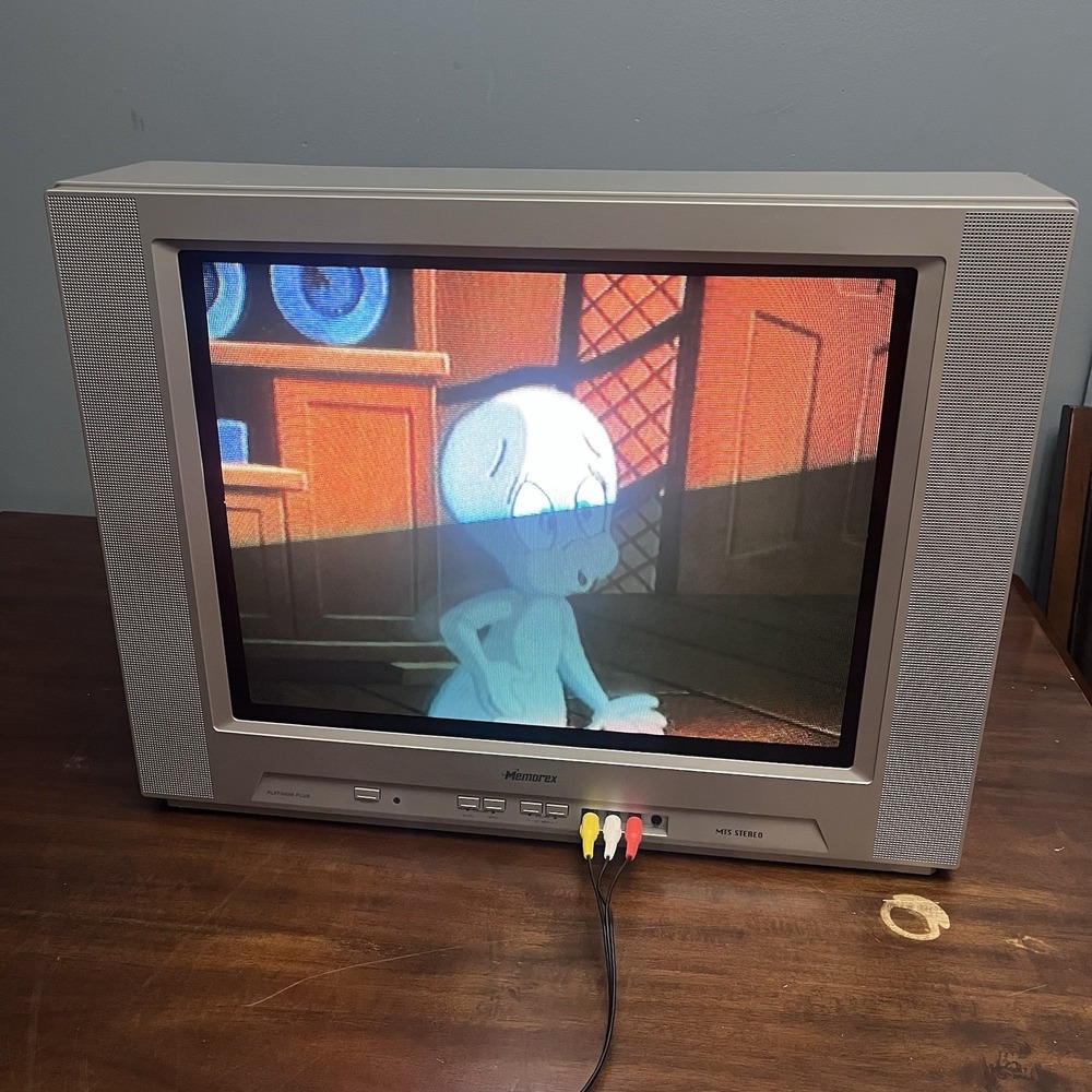 Memorex MT2012 Vintage CRT TV 20 Inch MTS Stereo Front - Rear Av & S-Video Read - Picture 12 of 12